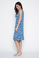 Abstract print sun dress