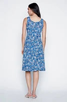 Abstract print sun dress
