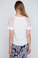 Paisley print wide leg pant