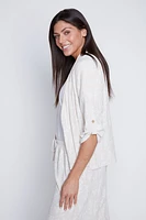 Judge collar cardigan