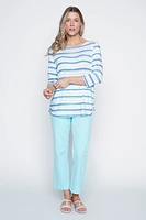 Boatneck stripe top