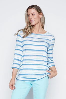 Boatneck stripe top