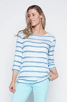 Boatneck stripe top
