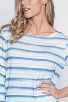 Boatneck stripe top