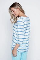 Boatneck stripe top