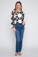 Floral crochet top