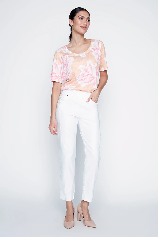 Pull on multi seam pant