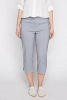 Stripe bengaline capri