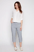 Stripe bengaline capri