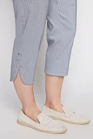 Stripe bengaline capri