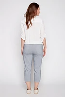 Stripe bengaline capri