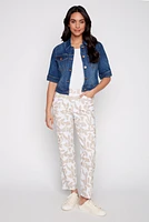 Elbow sleeve denim jacket