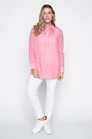 Cotton eyelet blouse