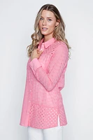 Cotton eyelet blouse