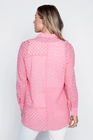 Cotton eyelet blouse