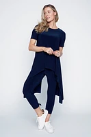 Solid hi-low tunic