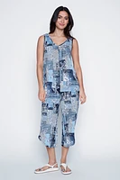 Printed romper
