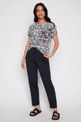 Drawstring waist pant