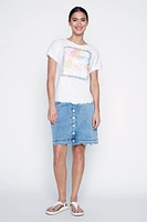 Flower box cotton t-shirt
