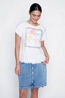 Flower box cotton t-shirt