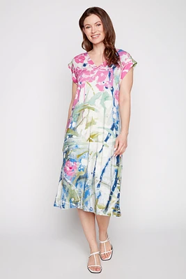 La robe en bambou à motif floral