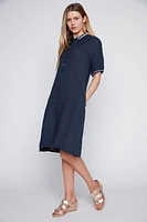 Linen polo dress