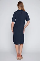 Linen polo dress