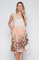 Floral linen dress