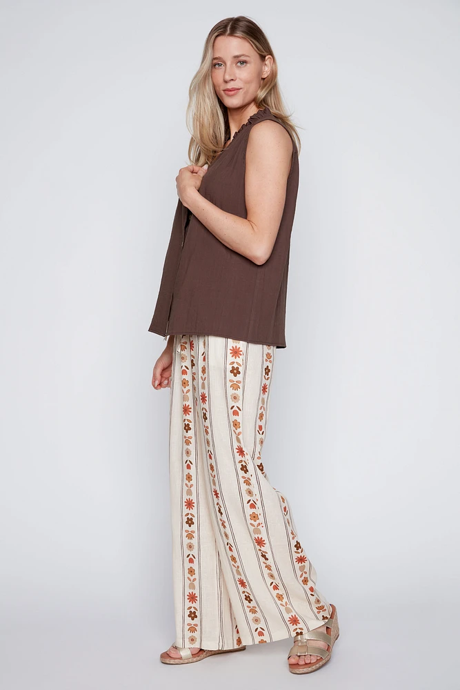 Ruffle collar blouse