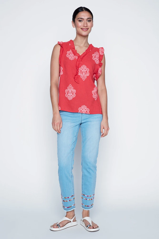 La blouse à volants