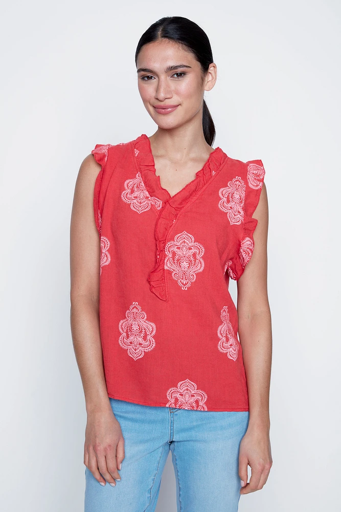 La blouse à volants