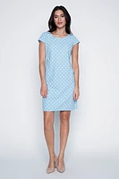 Dot print cotton dress