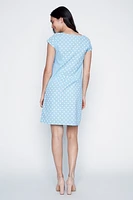 Dot print cotton dress