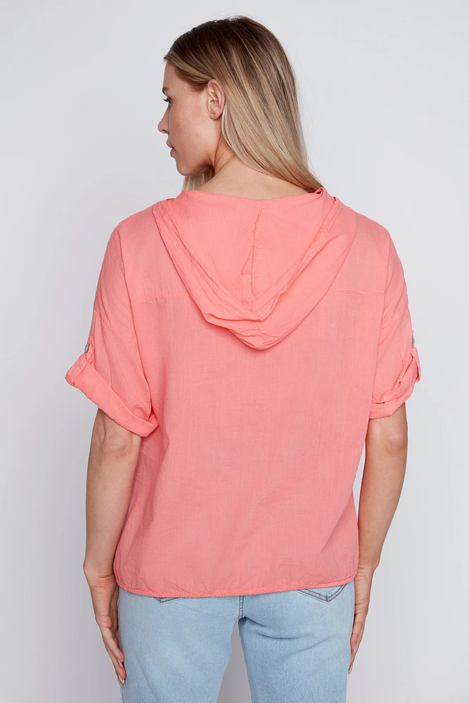 Cotton eyelet blouse