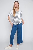 Dot print blouse