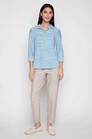 Cotton stripe polo