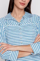 Cotton stripe polo