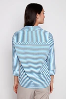 Cotton stripe polo