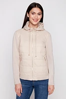 Quilted hood jacket