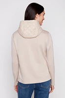 Quilted hood jacket
