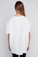 Portrait print cotton t-shirt