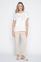 Foil border print top