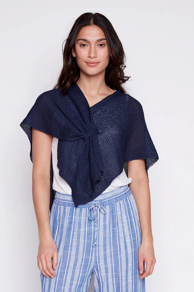 Knot front cape