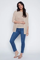 Solid lurex blend cardigan