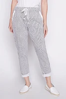 Printed crinkle pant