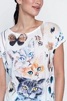 Three cats design t-shirt