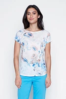 Soft floral print t-shirt