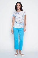 Soft floral print t-shirt