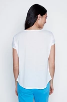 Soft floral print t-shirt