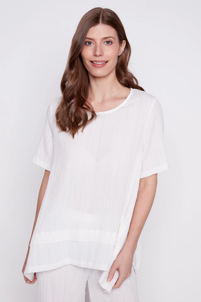 Plisse tunic